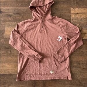 NEW Wrangler Men's 100% Cotton Regular Fit Hooded Henley Shirt Size M